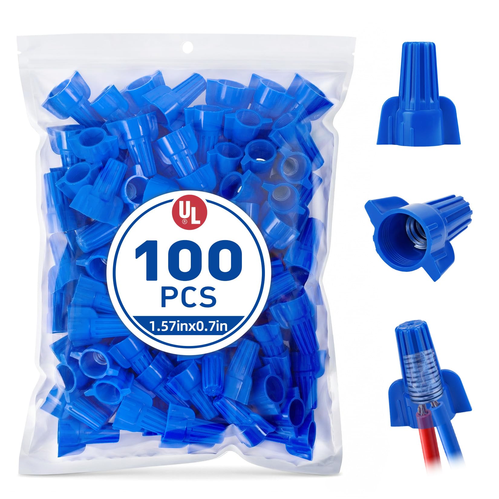 Crweety Wire Connectors Electrical Connectors Wire Caps Electrical Wire Connectors Twist Nuts Assortment for Quick Connection