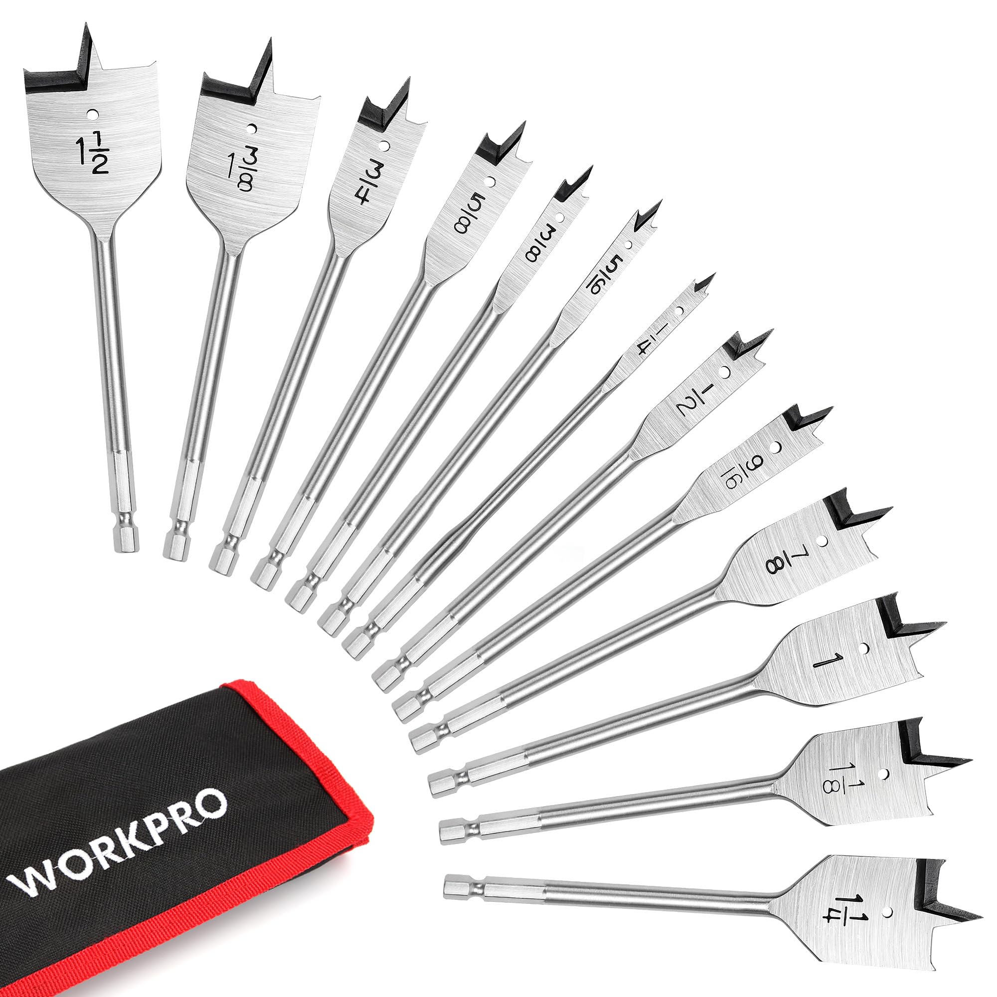 WORKPRO Spade Drill Bit Set