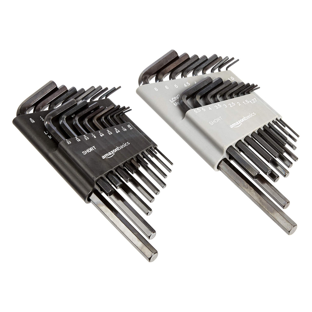 Amazon Basics Ds-Amz031 Allen Wrench/Hex Key Chrome Vanadium Steel Powder Coated Hex Wrench
