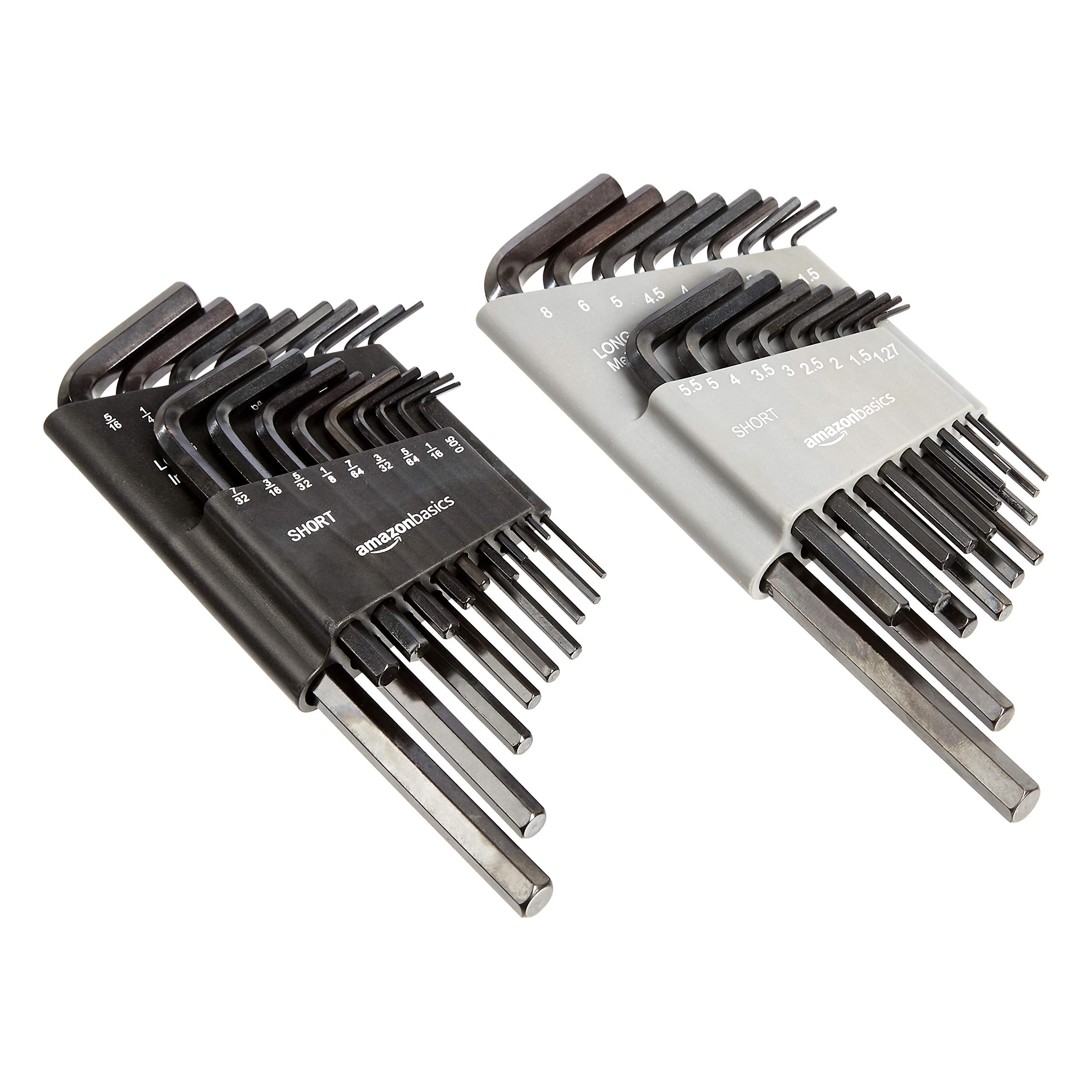 Amazon Basics Ds-Amz031 Allen Wrench/Hex Key Chrome Vanadium Steel Powder Coated Hex Wrench