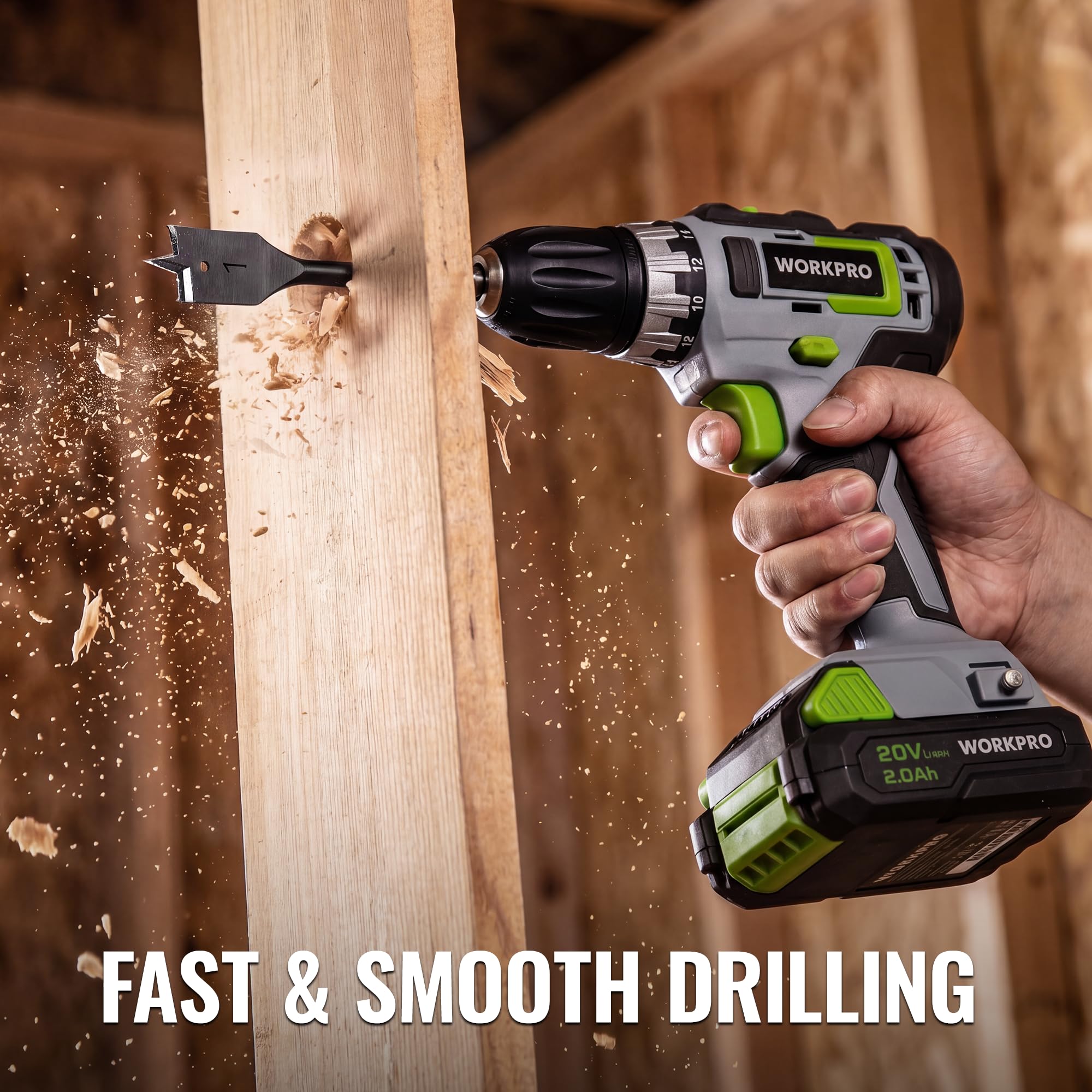 WORKPRO Spade Drill Bit Set