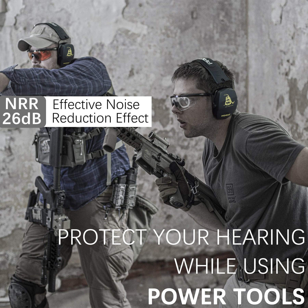 PROHEAR 016 NRR 26dB Shooting Ear Protection, Slim Passive Earmuffs