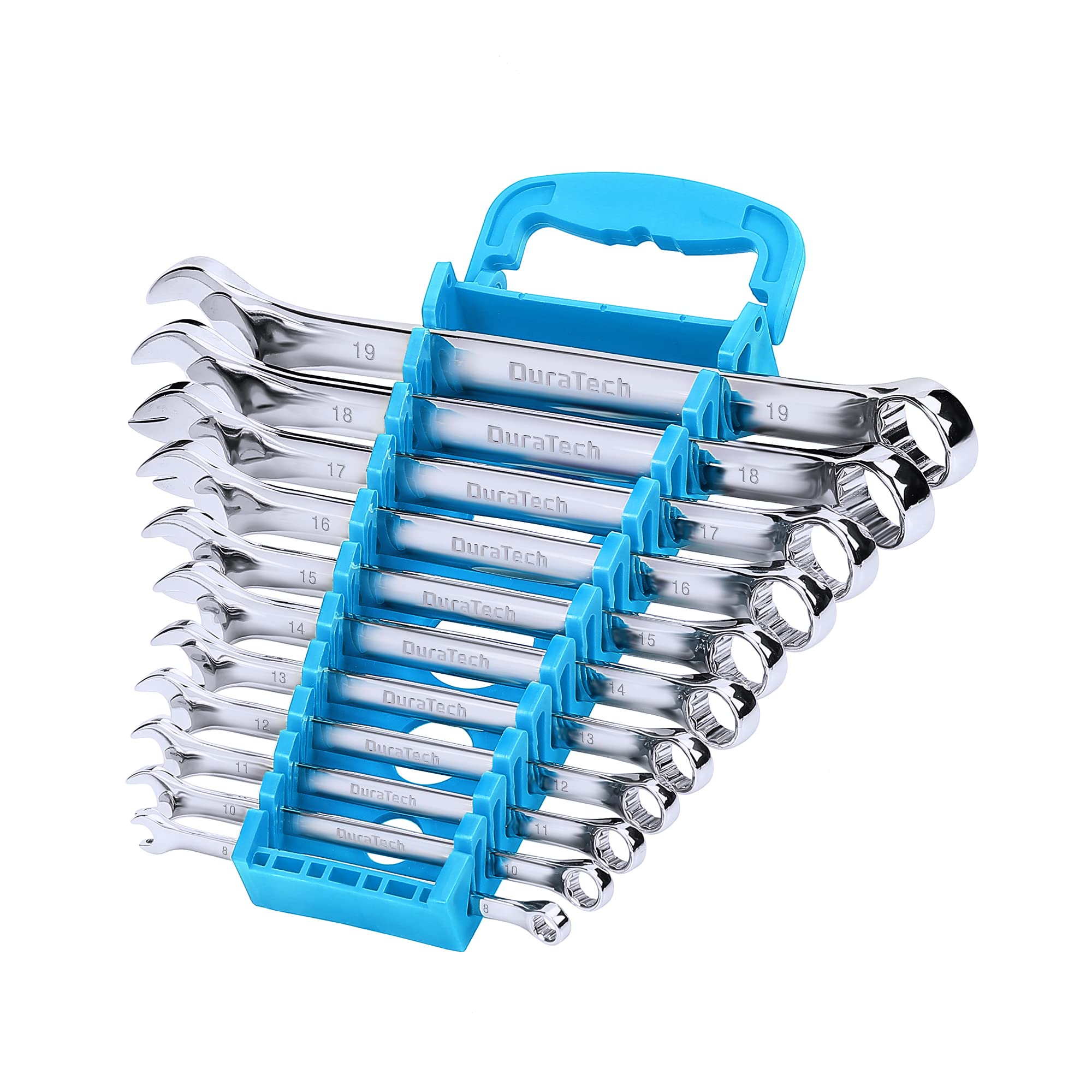 DURATECH Combination Wrench Set, 11-Piece, Single, Metric, SAE