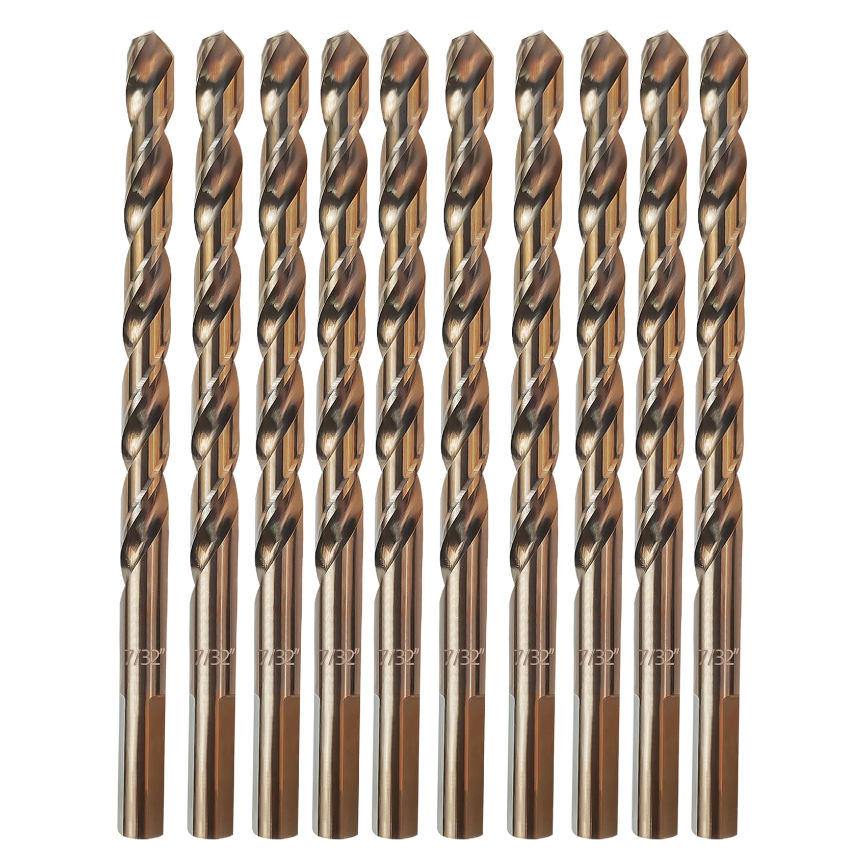 Cobalt Drill Bit Set, ZNXIMER Metal Drill Bit Set for Steel, Hardened Metal, Stainless Steel, 21PCS Drill Bits 1/16" to 1/2" with Index Storage Case