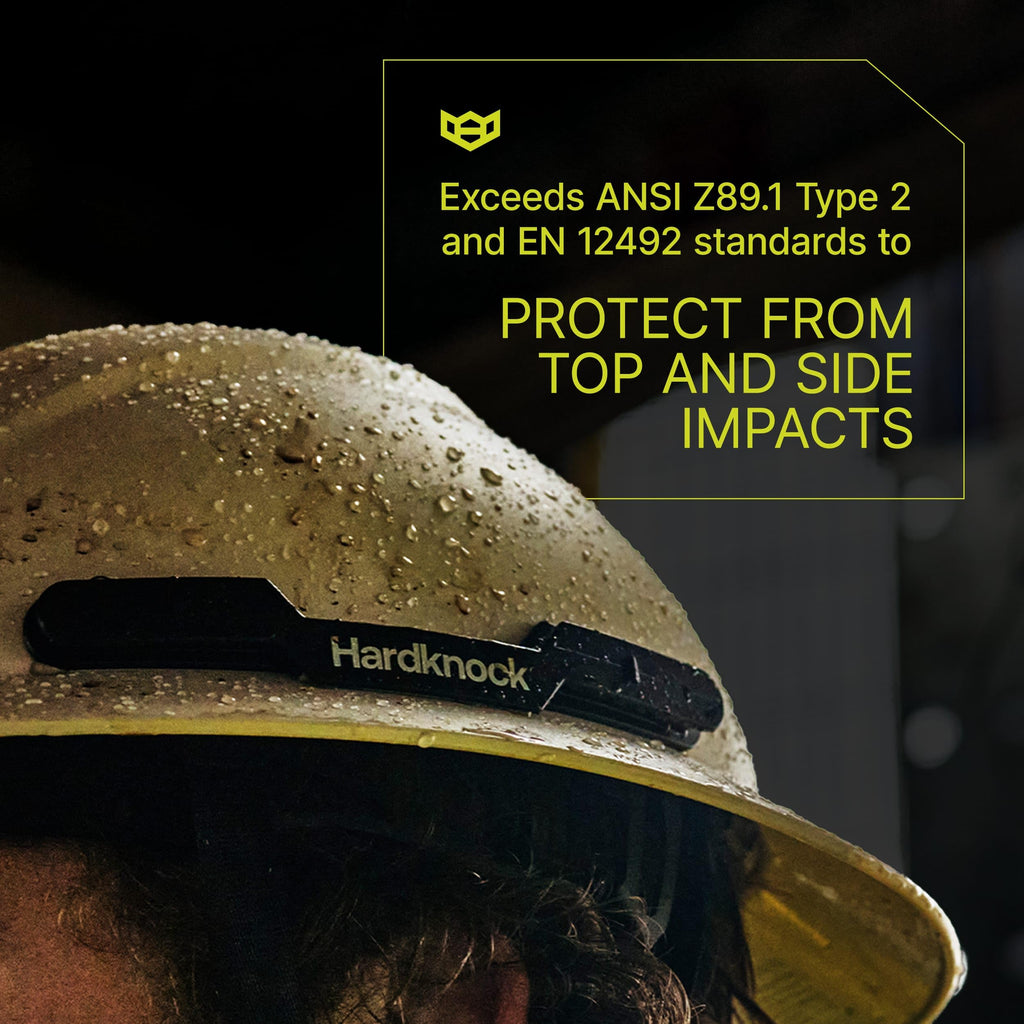 Hardknock Resolve Hard Hat Type 2 Non-Vented, Class E Safety Helmet with Full Brim