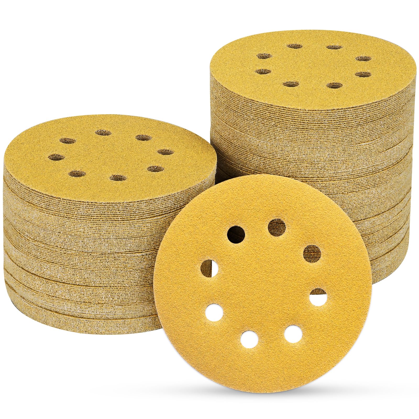 POTUINOM 5 Inch 8 Hole Sanding Discs