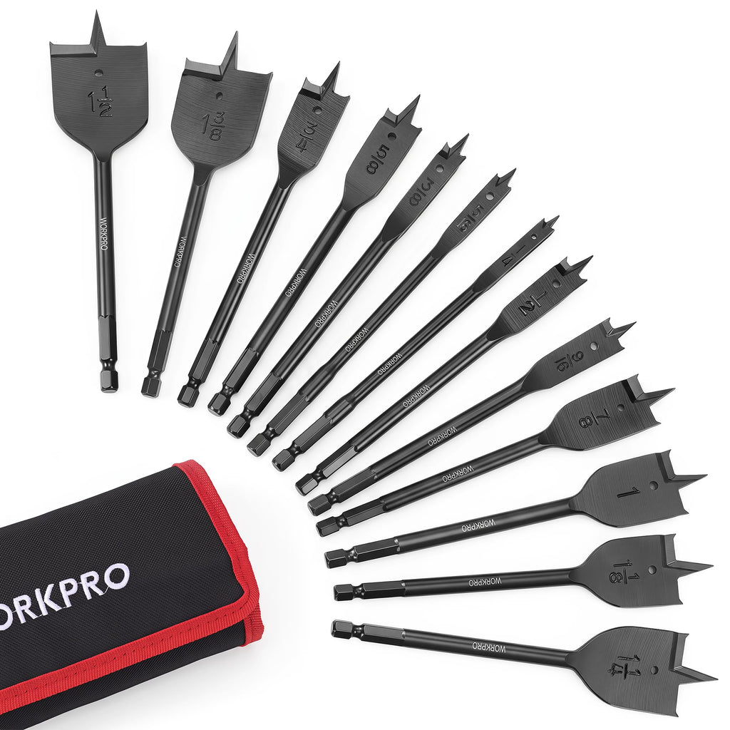 WORKPRO Spade Drill Bit Set