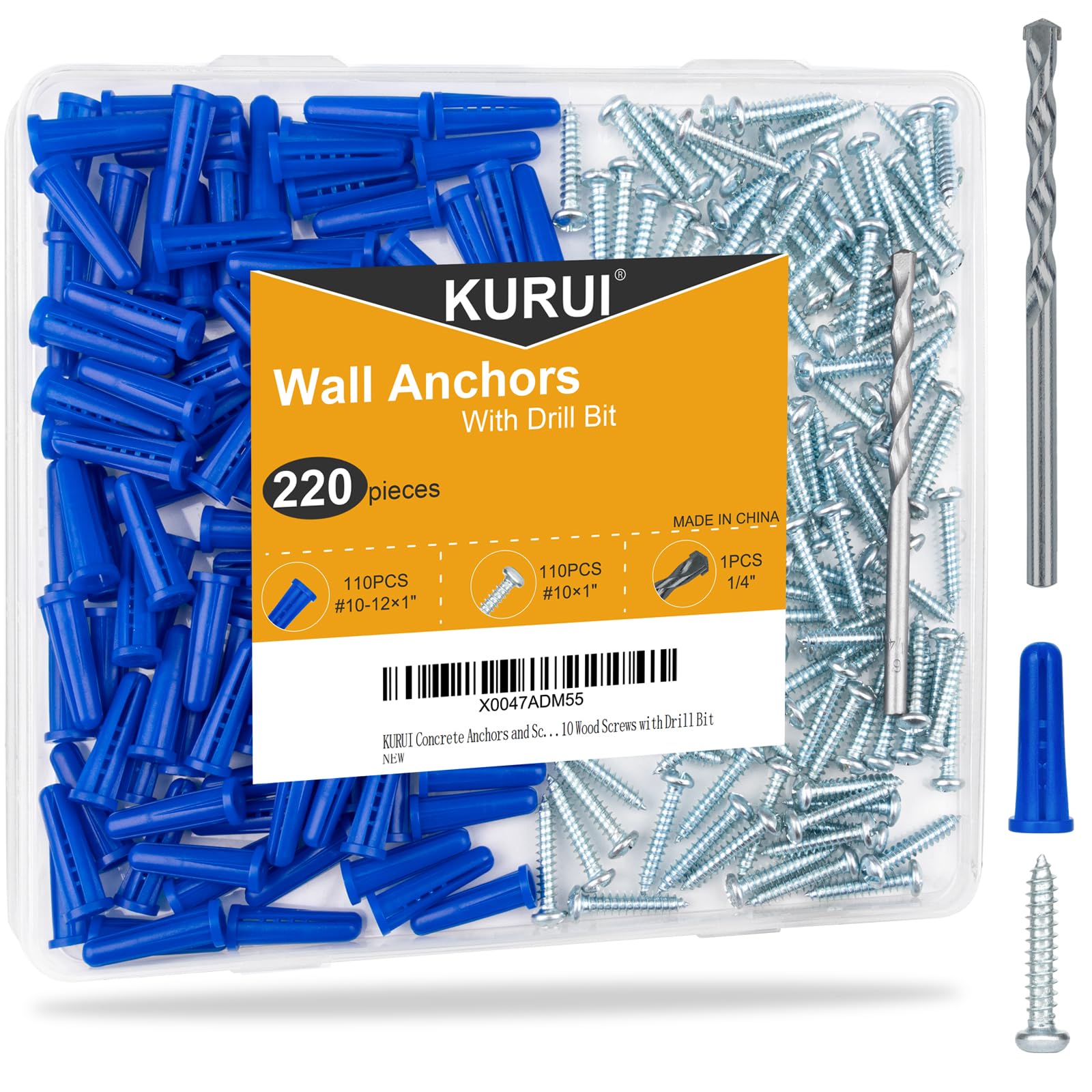 KURUI Anchors and Screws Kit