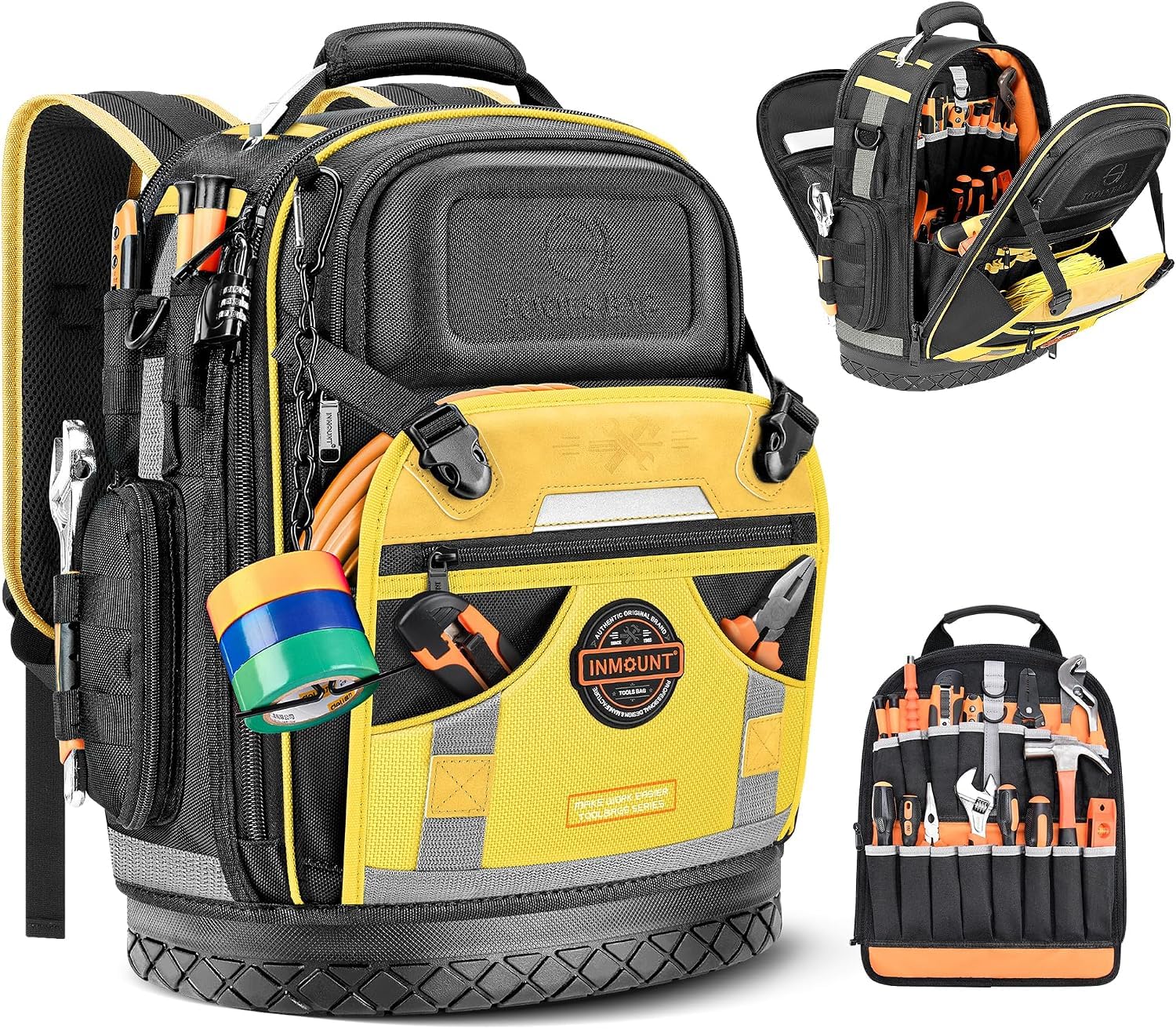 78-Pocket Heavy-Duty Electrician & HVAC Tool Backpack