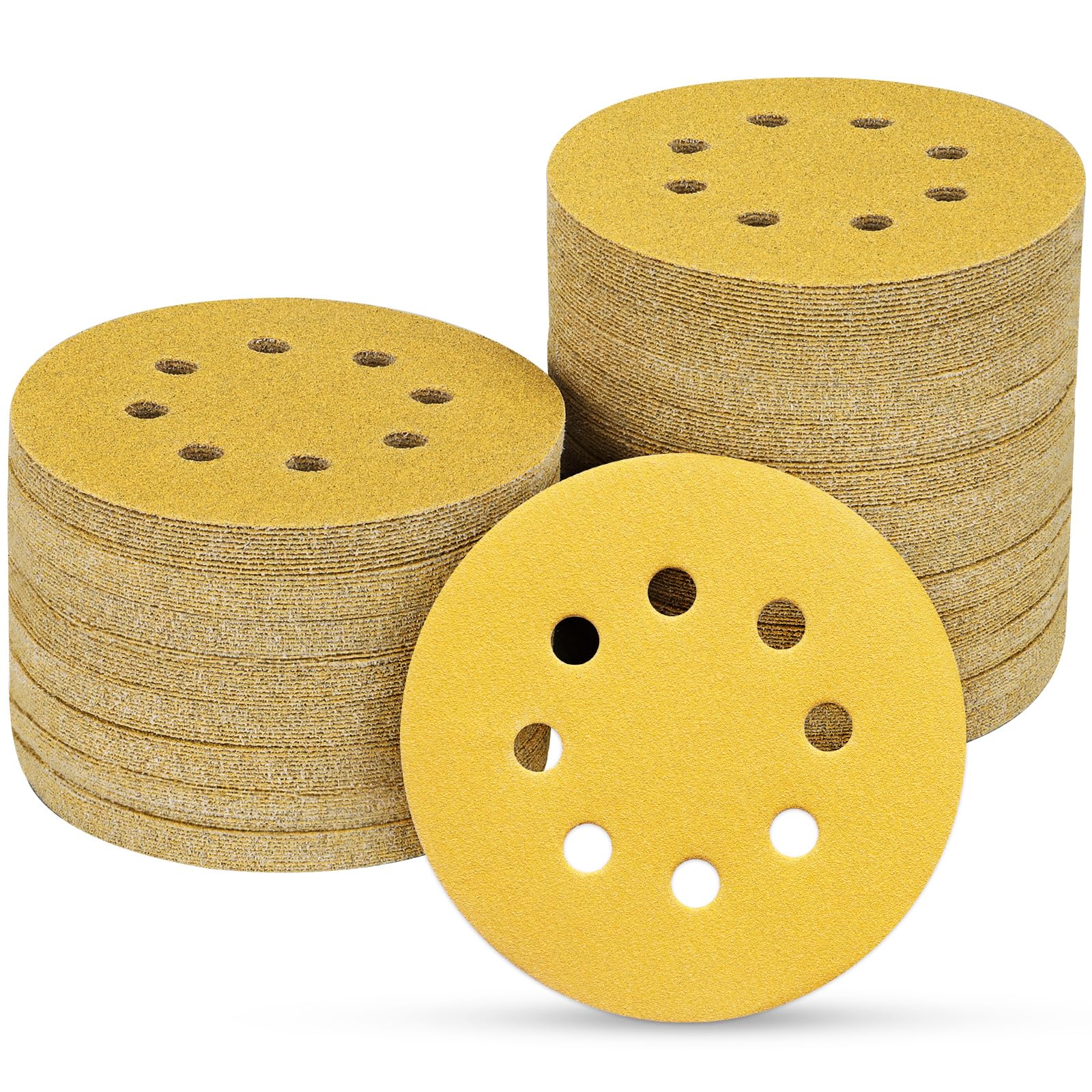 POTUINOM 5 Inch 8 Hole Sanding Discs