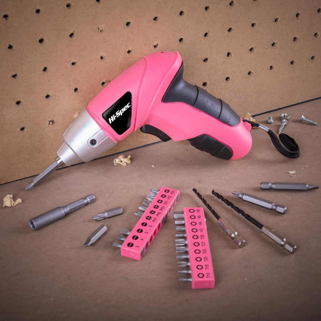 Hi-Spec Small Electric Screwdriver with Driver Bits