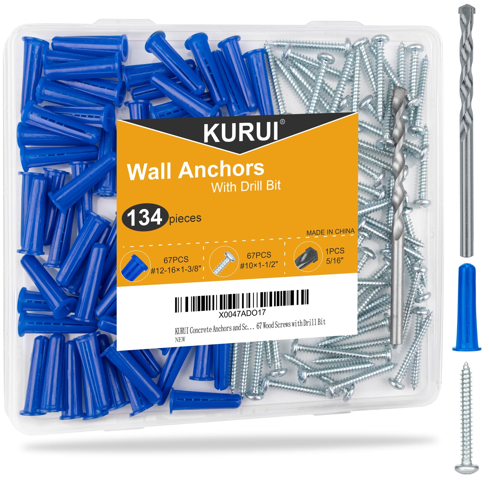 KURUI Anchors and Screws Kit