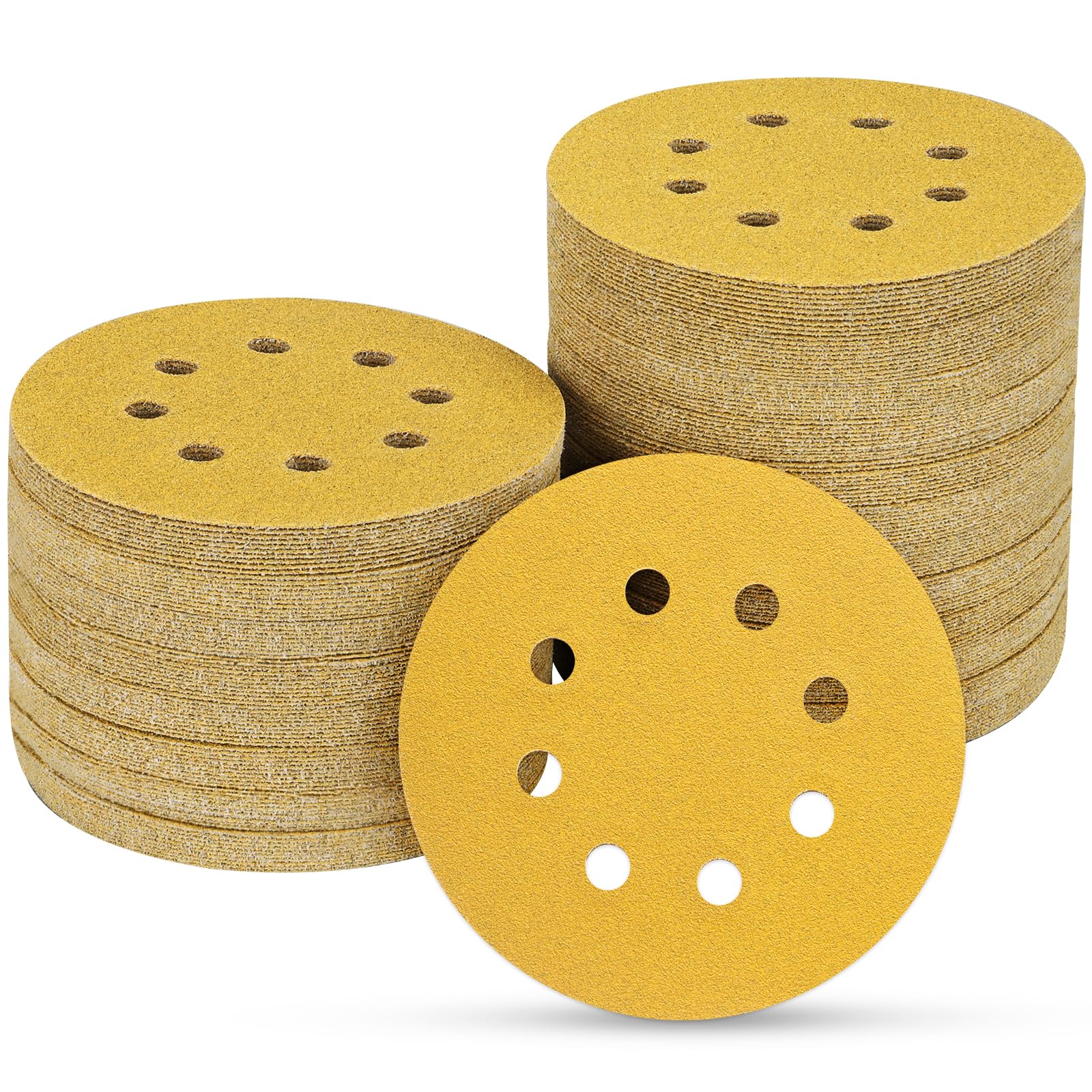 POTUINOM 5 Inch 8 Hole Sanding Discs