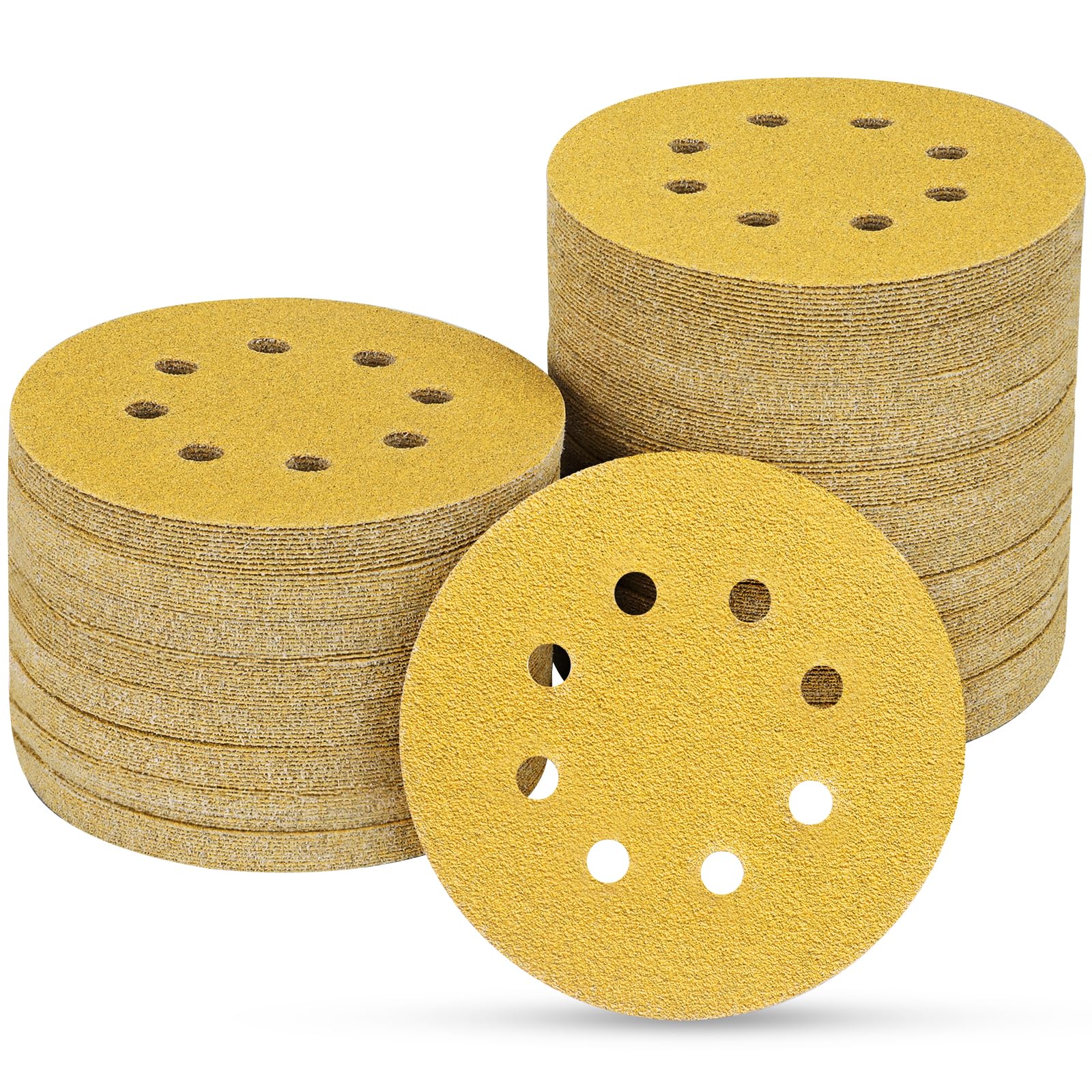 POTUINOM 5 Inch 8 Hole Sanding Discs
