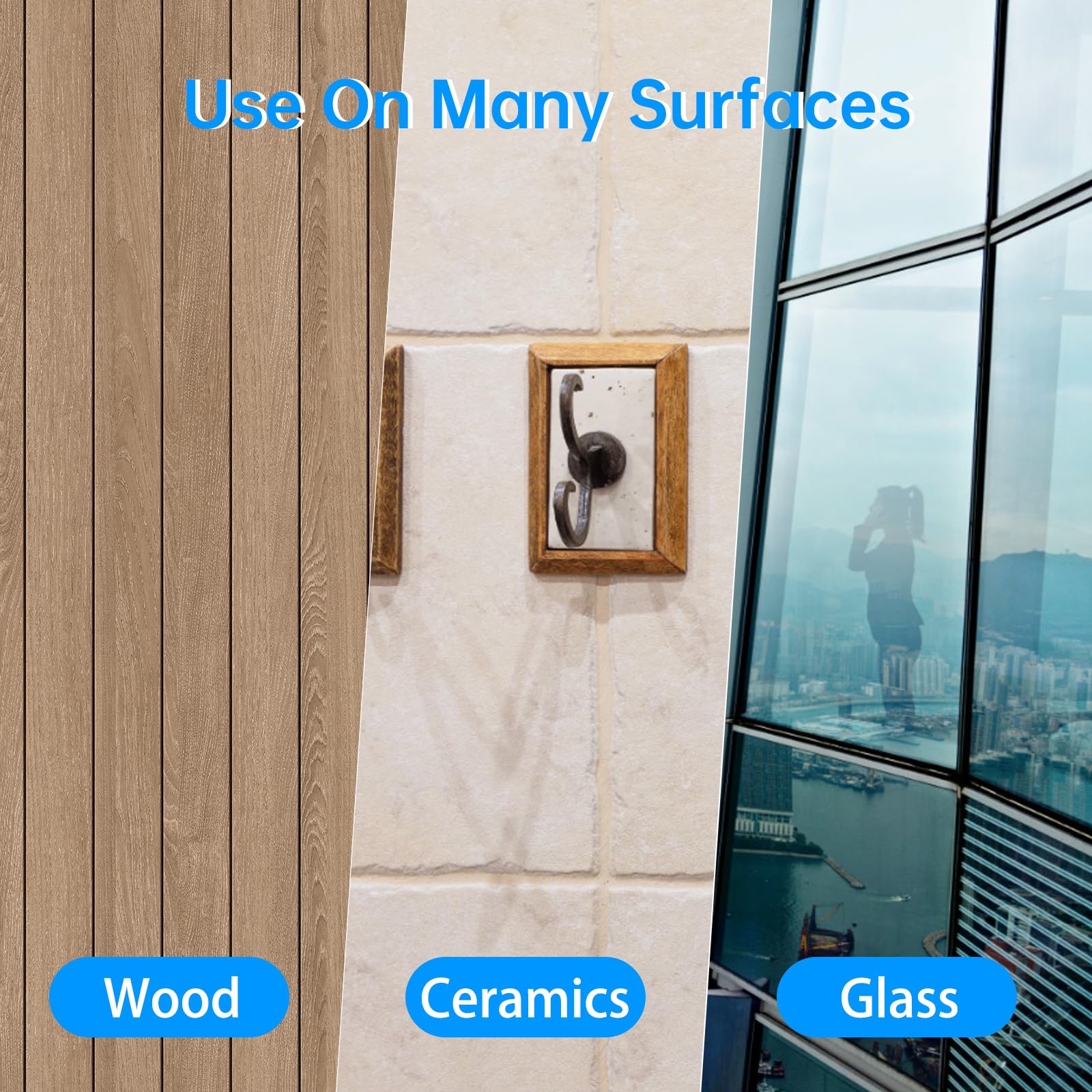 Heavy Duty PE Foam Double Sided Tape | Strong Adhesive Tape | Vibration Resistant | for Indoor/Outdoor Paint Wall Picture Hanging Poster | Free Damage Mounting