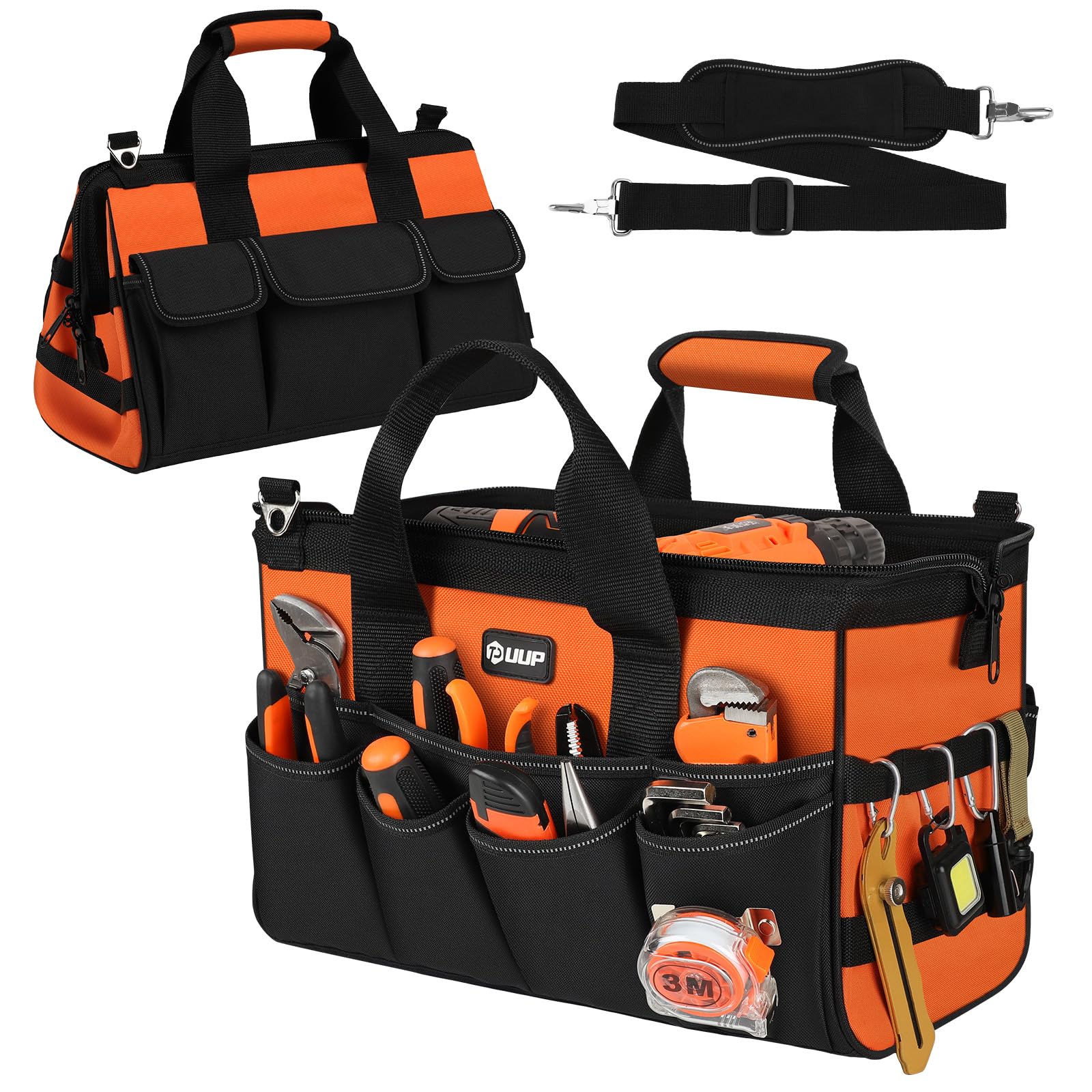 UUP Large Heavy-Duty Wide-Mouth Tool Storage Bag