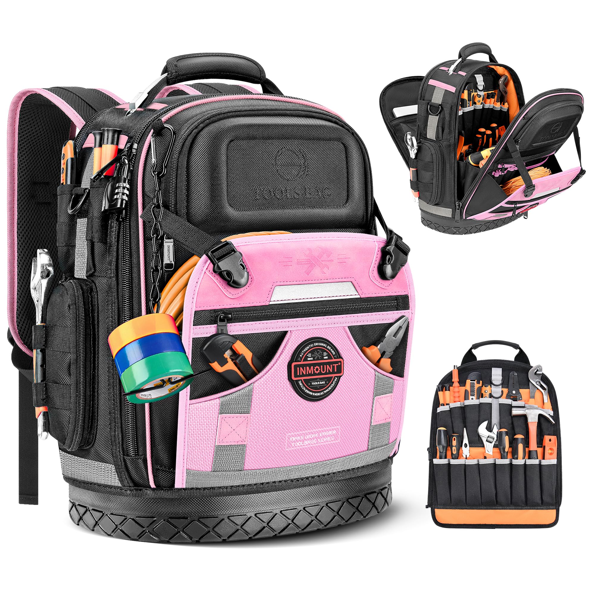 78-Pocket Heavy-Duty Electrician & HVAC Tool Backpack