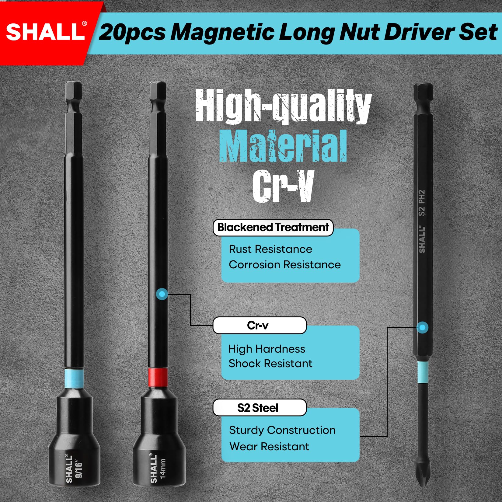 SHALL Impact Nut Drivers Set