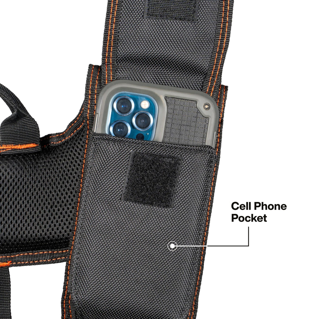 Klein Tools Tool Rig, Padded Tool Belt with Suspenders, 23 Pockets, Adjustable 30-52in Waist for Construction