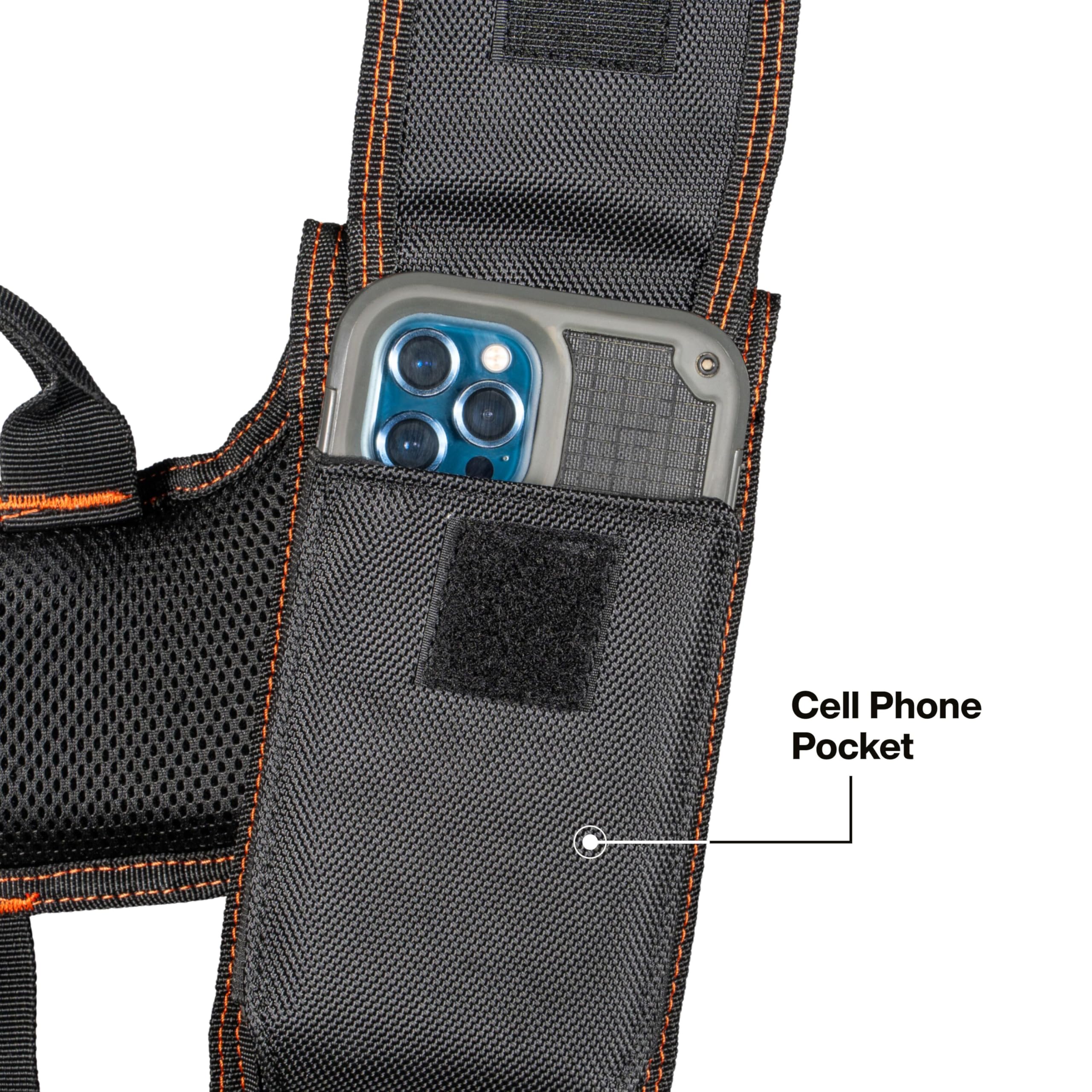 Klein Tools Tool Rig, Padded Tool Belt with Suspenders, 23 Pockets, Adjustable 30-52in Waist for Construction